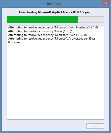Installiing Owin Host in Web Application